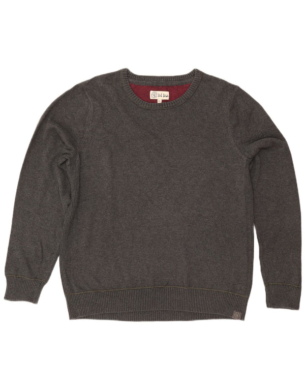 Maglione maglione girocollo da uomo FAT FACE XL in cotone grigio