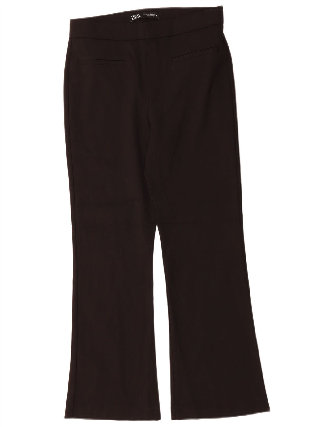 Pantaloni casual Bootcut da donna Zara medi W28 L26 cotone nero