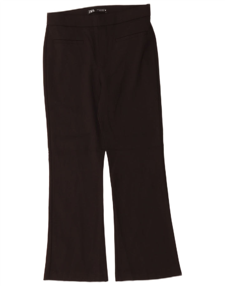 Pantaloni casual Bootcut da donna Zara medi W28 L26 cotone nero