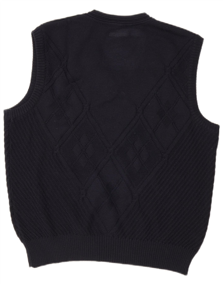 Canotta da uomo WESTBURY EU 48/50 medio blu navy a rombi/diamante
