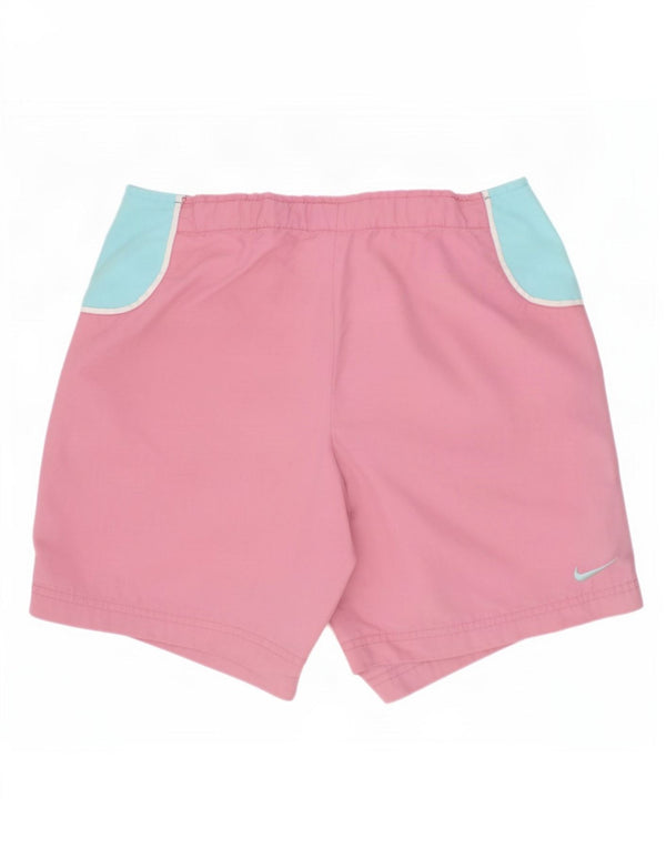 Pantaloncini sportivi Nike per ragazze 12-13 anni Large in poliestere color block rosa
