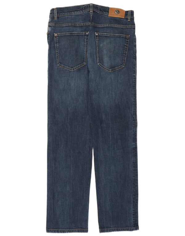 Jeans Dritti Donna Trussardi W32 L29 Cotone Blu