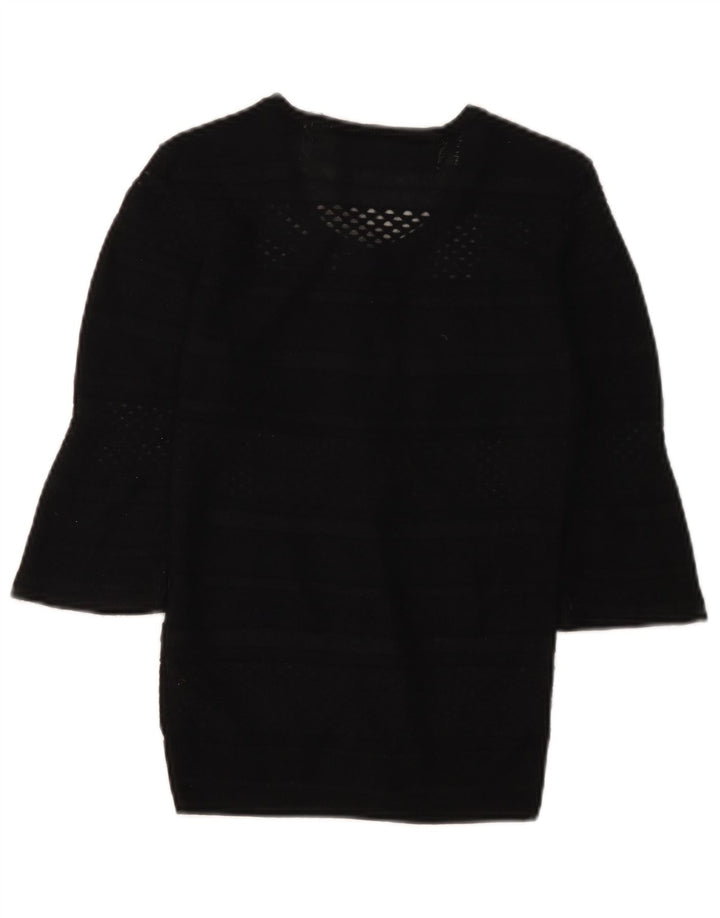 Maglione cardigan con maniche a 3/4 da donna Guess UK 8 piccolo nero
