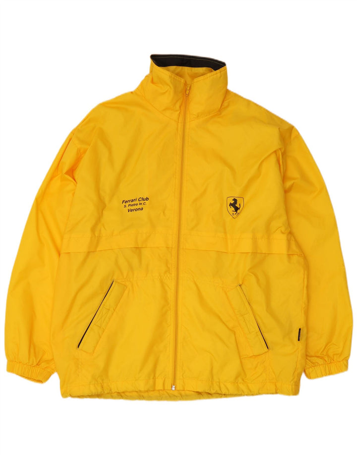 Giacca antipioggia con cappuccio da uomo Brugi UK 40 Large Giallo in poliammide
