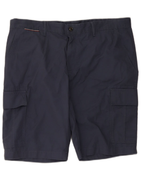 Pantaloncini cargo da uomo Tommy Hilfiger W38 XL cotone blu navy