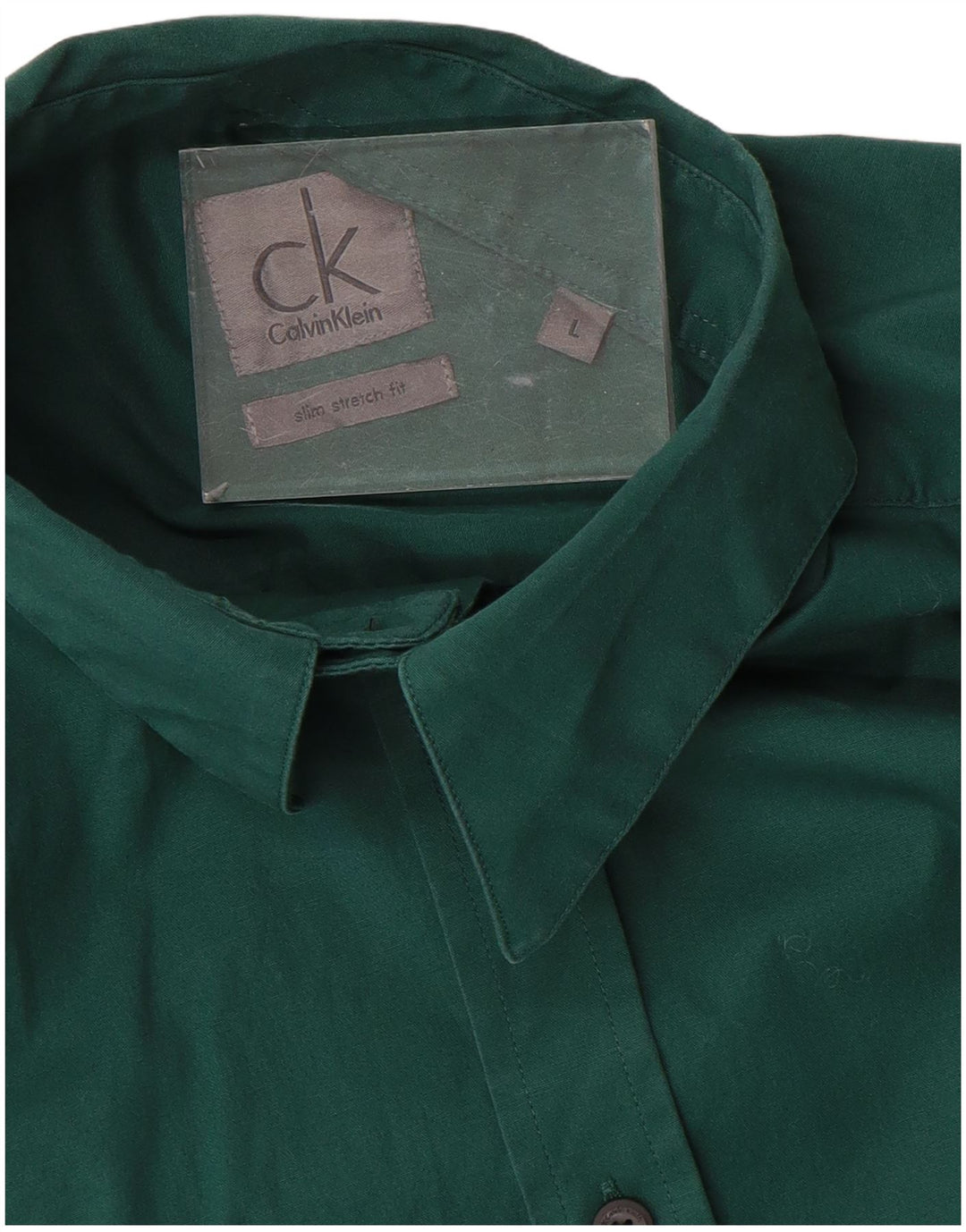 CALVIN KLEIN Camicia slim fit da uomo grande verde