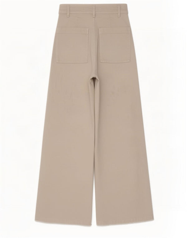 Jeans a gamba larga da donna Zara EU 34 2XS W24 L28 Beige