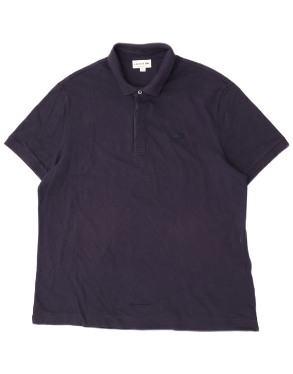 Polo Lacoste da uomo vestibilità regolare taglia 7 2XL cotone blu navy