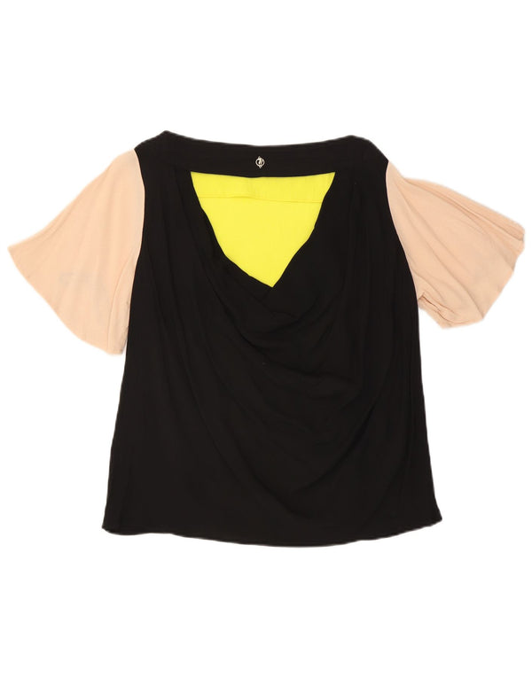 Blusa Donna Trussardi Jeans Top IT 44 Colorblock Medio Multicolore