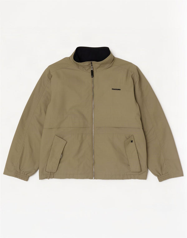 Giacca antipioggia da uomo Diadora UK 38 Medium Khaki Poliammide