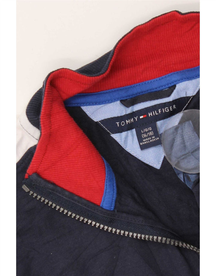 Tommy Hilfiger Ragazzi Felpa Maglione 15-16 anni Grande Blu Navy