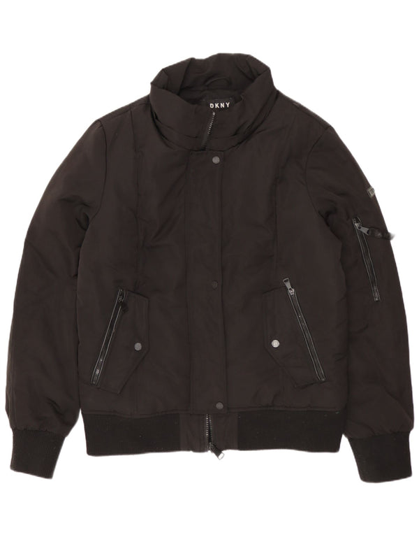 Giubbotto bomber da donna Dkny UK 14 poliestere nero medio