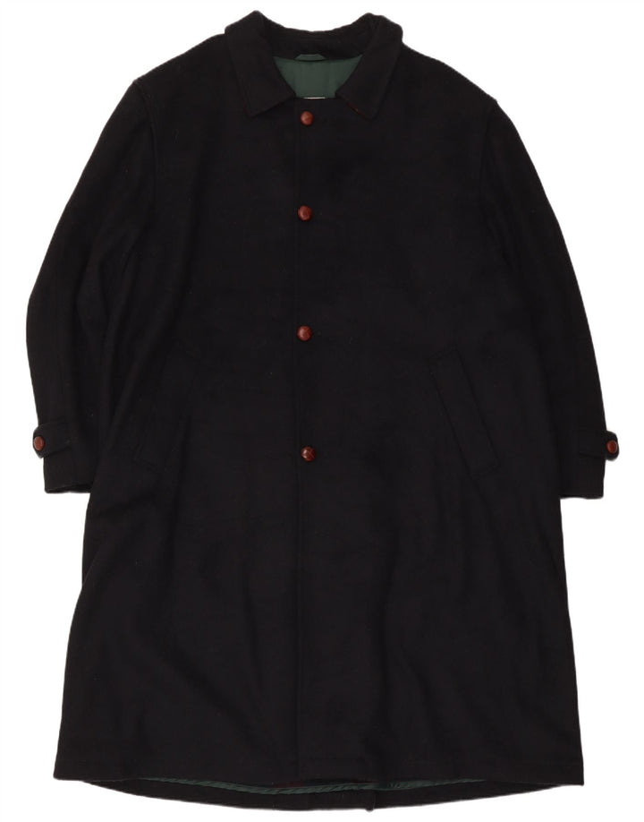 Cappotto da uomo ETON BLUES IT 54 2XL Lana blu navy