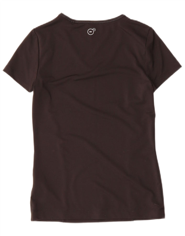 PUMA Womens T-Shirt Top UK 8 Small Black Polyester