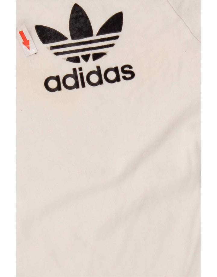 T-shirt da uomo Adidas Top in cotone color block bianco medio