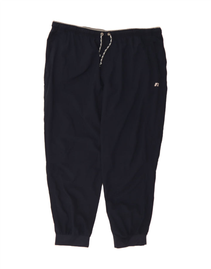 RUSSELL ATHLETIC Mens Tracksuit Trousers Joggers 2XL Navy Blue Polyester Vintage Russell Athletic and Second-Hand Russell Athletic from Messina Hembry 