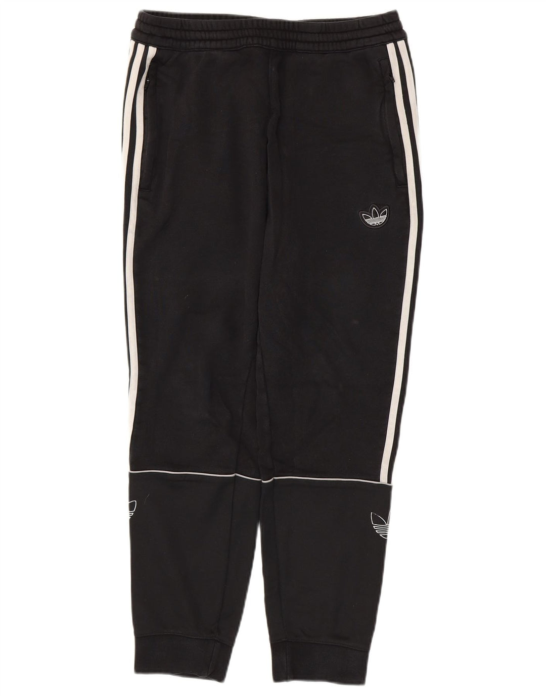 Pantaloni da tuta con grafica ADIDAS da uomo Joggers medio cotone nero