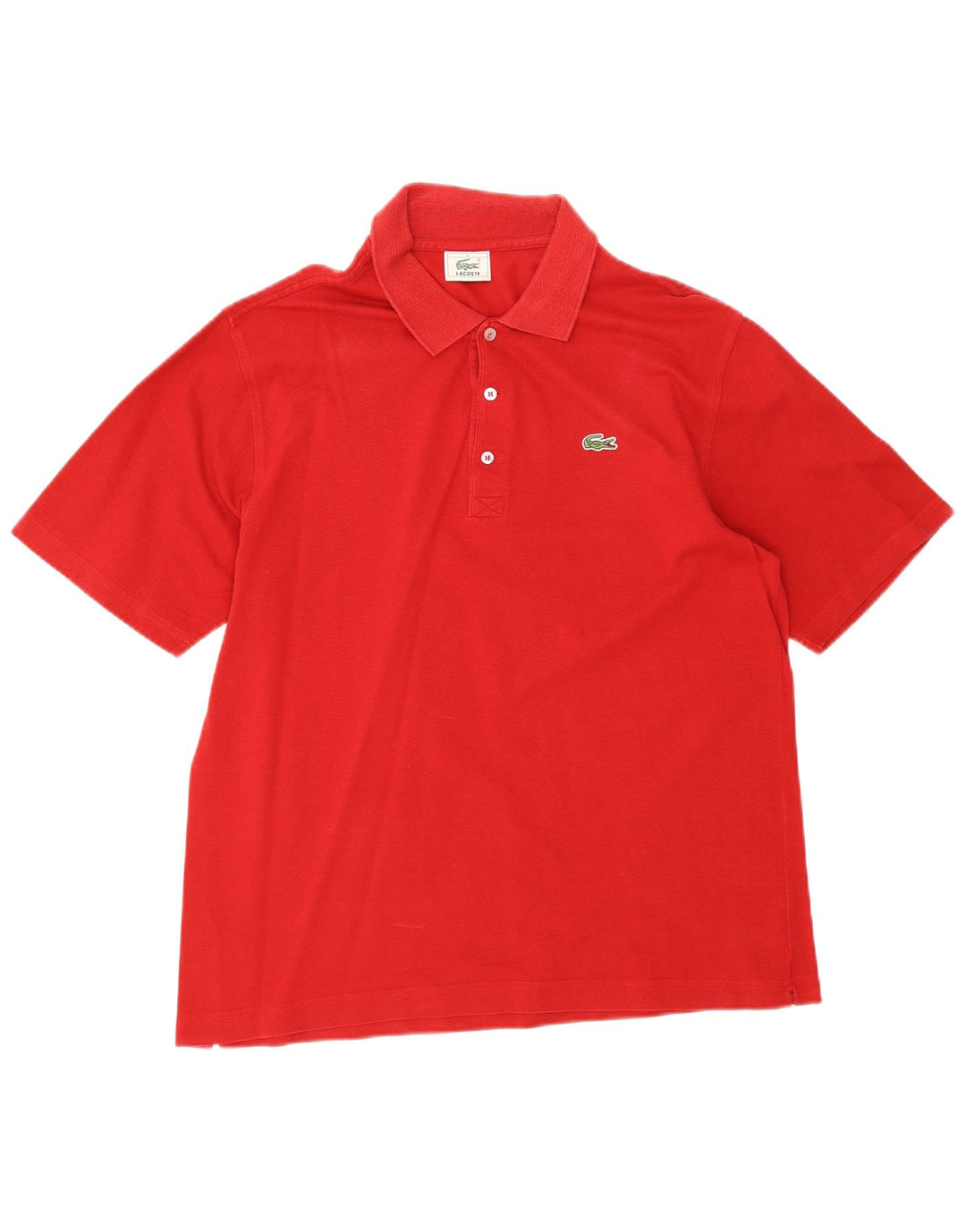 Polo da uomo Lacoste taglia 5 grande in cotone rosso