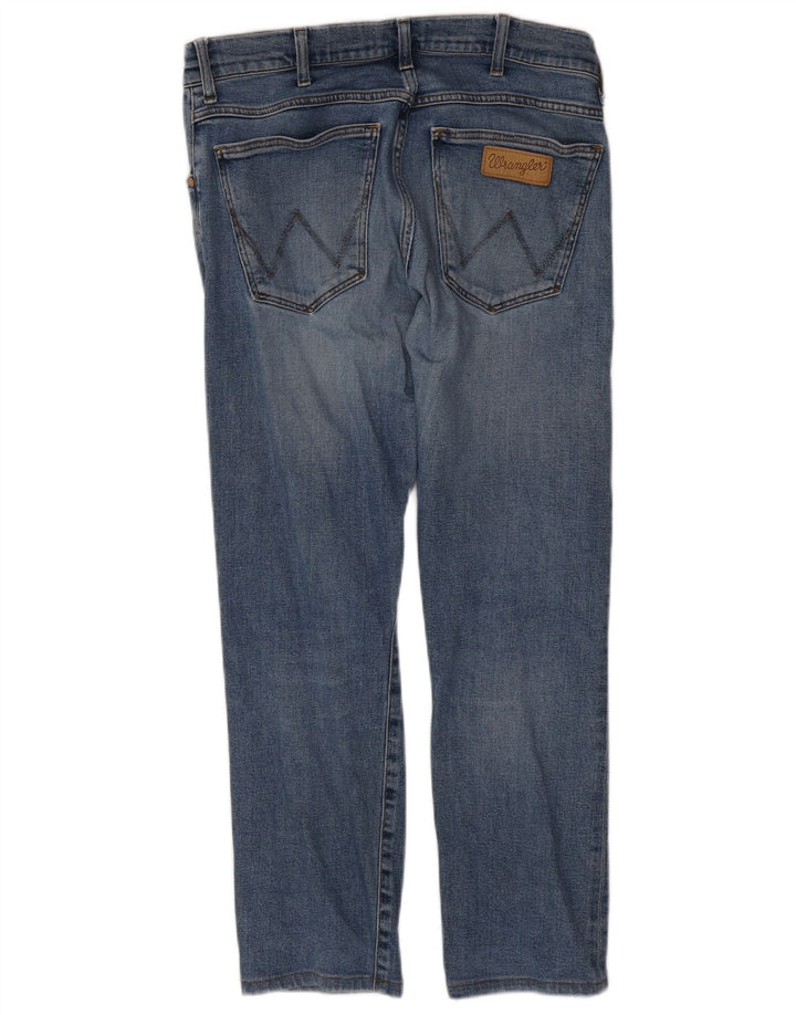 WRANGLER Mens Larston Slim Jeans W31 L27 Blue Cotton