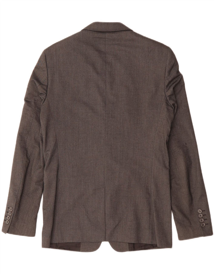 Giacca blazer a 2 bottoni da uomo Zara EU 48 viscosa grigio medio