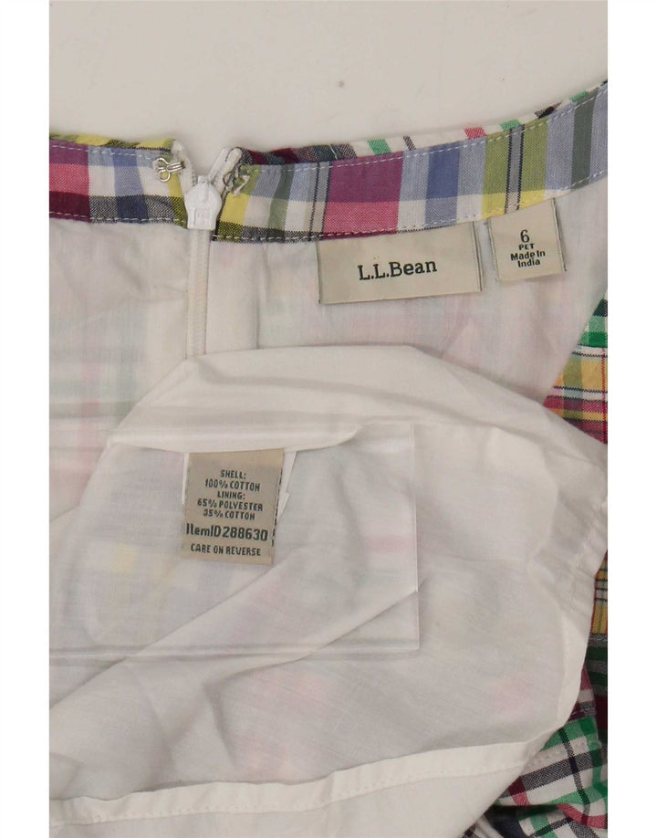 Abito tubino senza maniche da donna L.L.Bean US 6 Patchwork medio multicolore