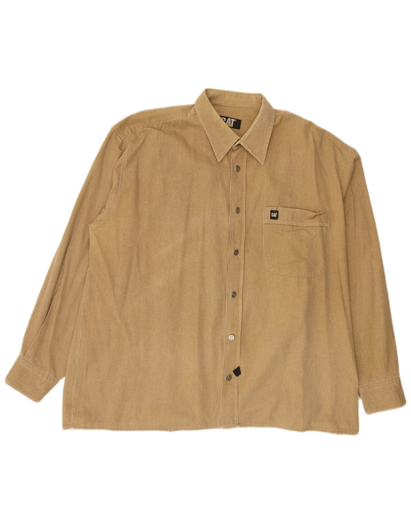 Camicia da uomo CAT 2XL Gessato beige