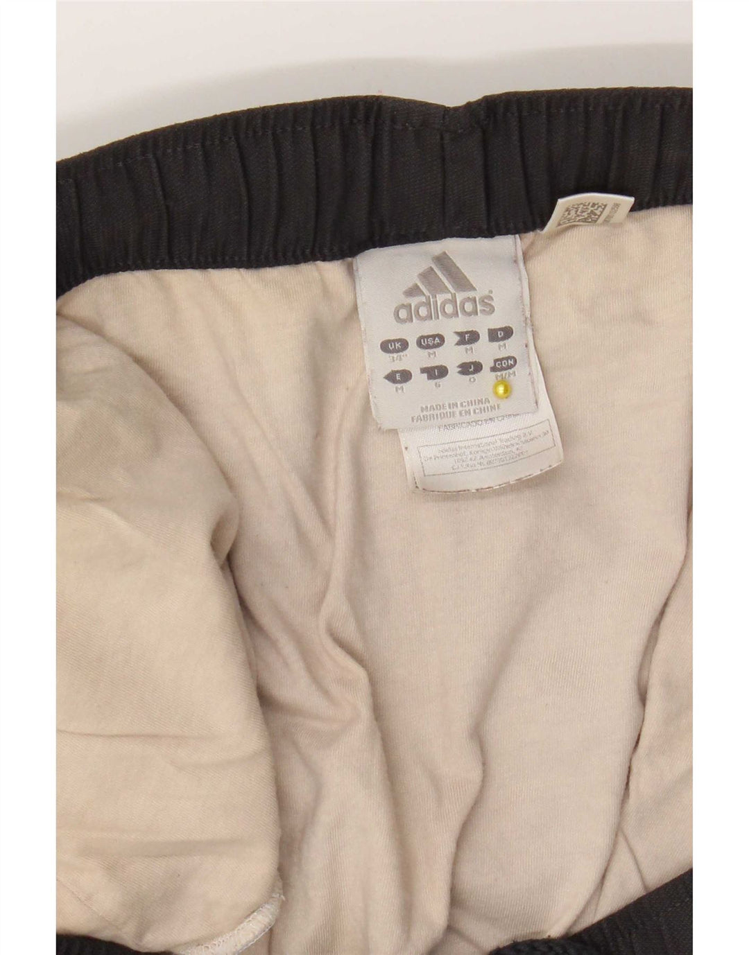 Pantaloncini sportivi grafici da uomo Adidas grandi in poliestere nero