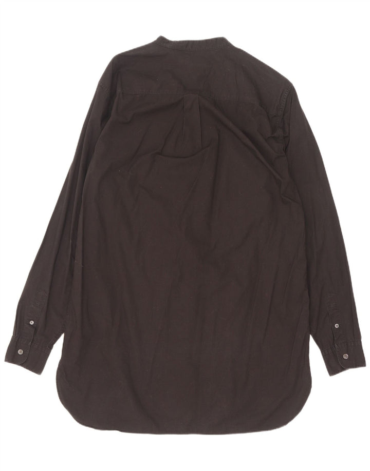 Camicia lunga da uomo All Saints in cotone nero medio