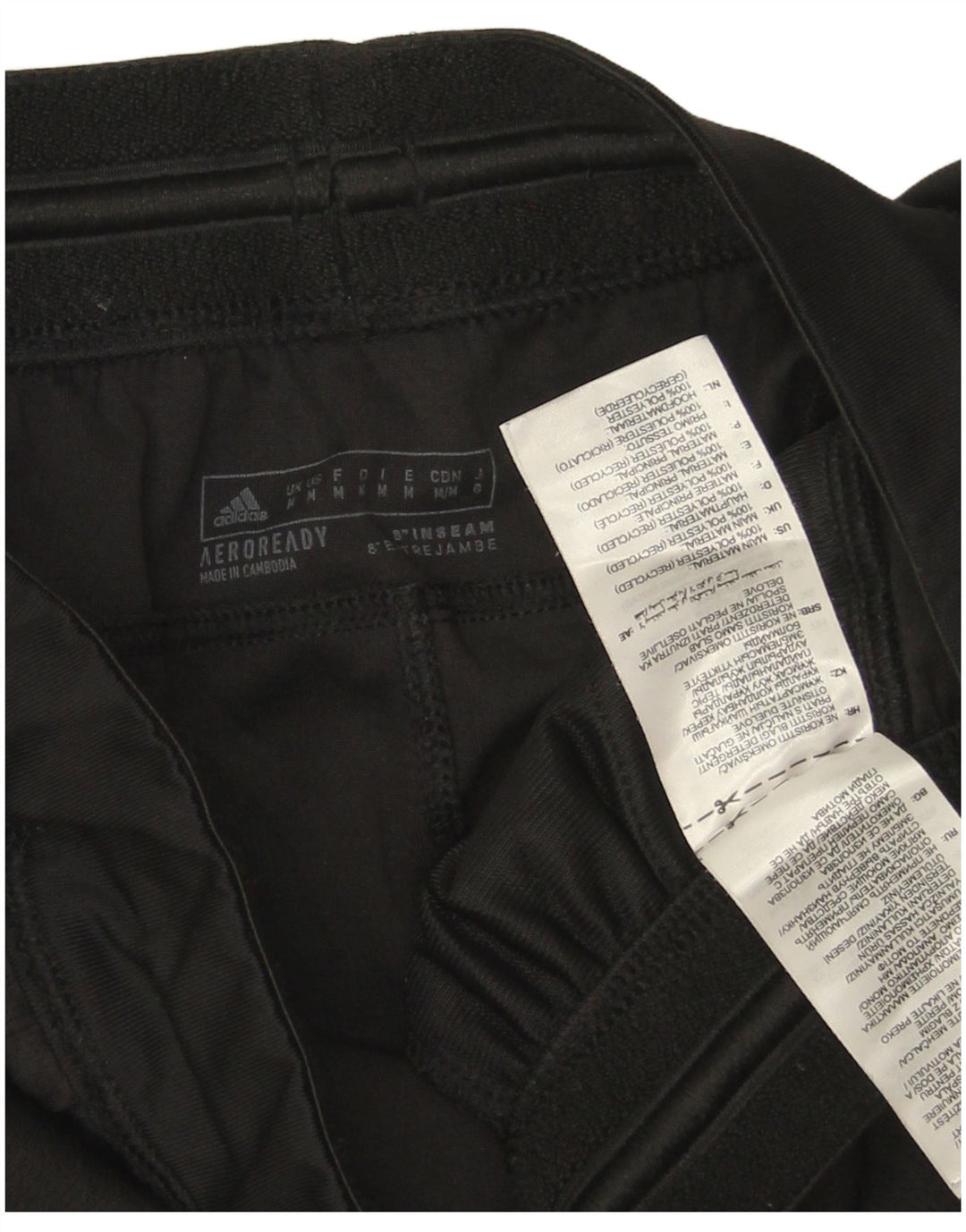 Pantaloncini sportivi Adidas Aeroready da uomo medio poliestere nero