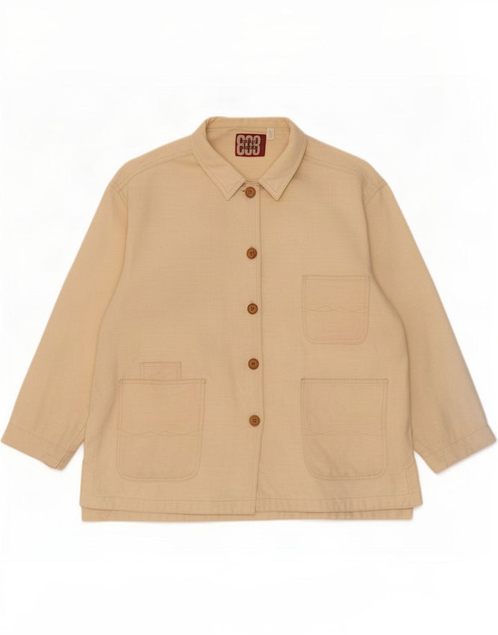 Giacca multiuso oversize da donna Smith & Brooks UK 12 Ramie beige medio