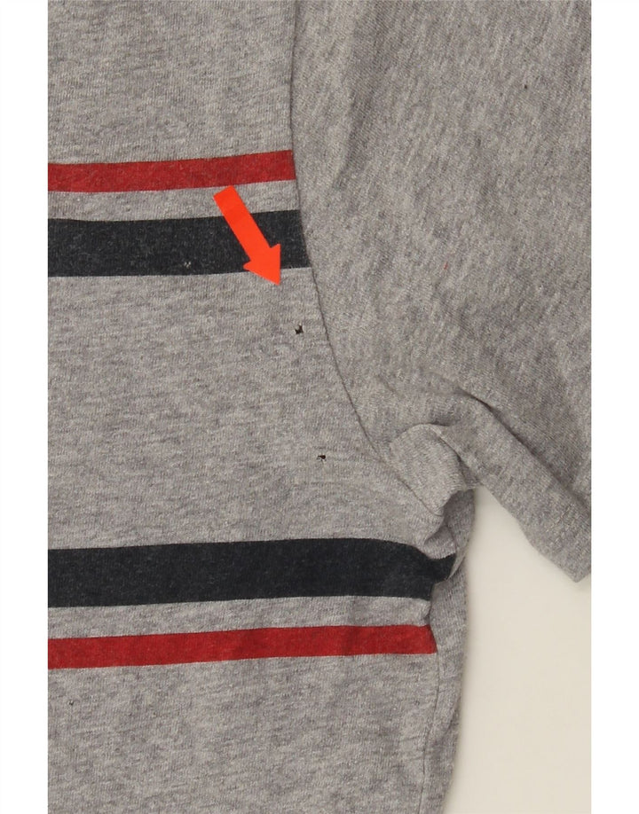 LEVI'S Womens Graphic T-Shirt Top UK 14 Medium Grey Vintage Levi's and Second-Hand Levi's from Messina Hembry 