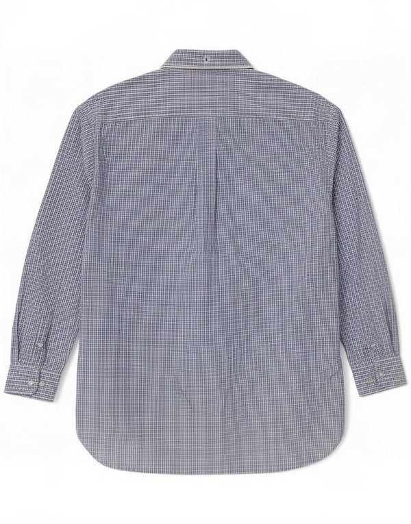 Tommy Hilfiger Mens Regular Fit Shirt Large Blue Check Cotton