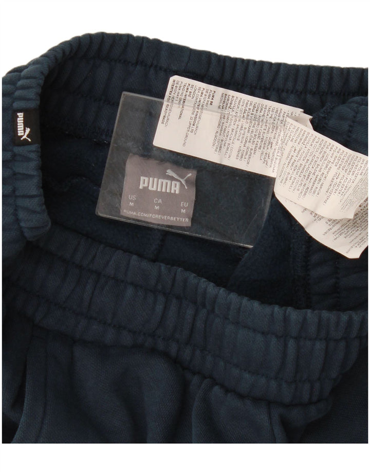 Pantaloni da tuta da uomo Puma Joggers medi in cotone blu navy