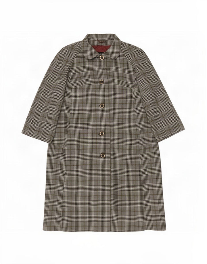 Cappotto da donna Aquascutum UK 14 Pied de poule grigio medio
