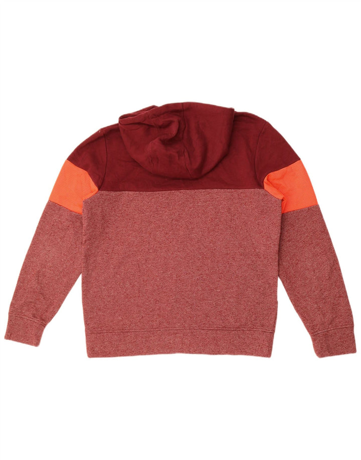 Maglione con cappuccio da uomo Jack & Jones, poliestere color block medio bordeaux