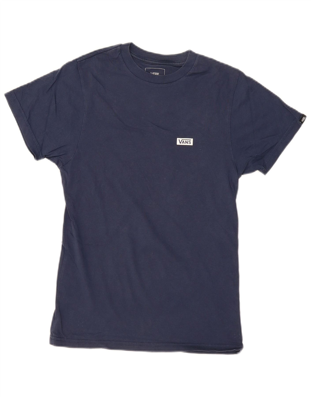 T-shirt grafica da uomo slim fit VANS XS in cotone blu navy
