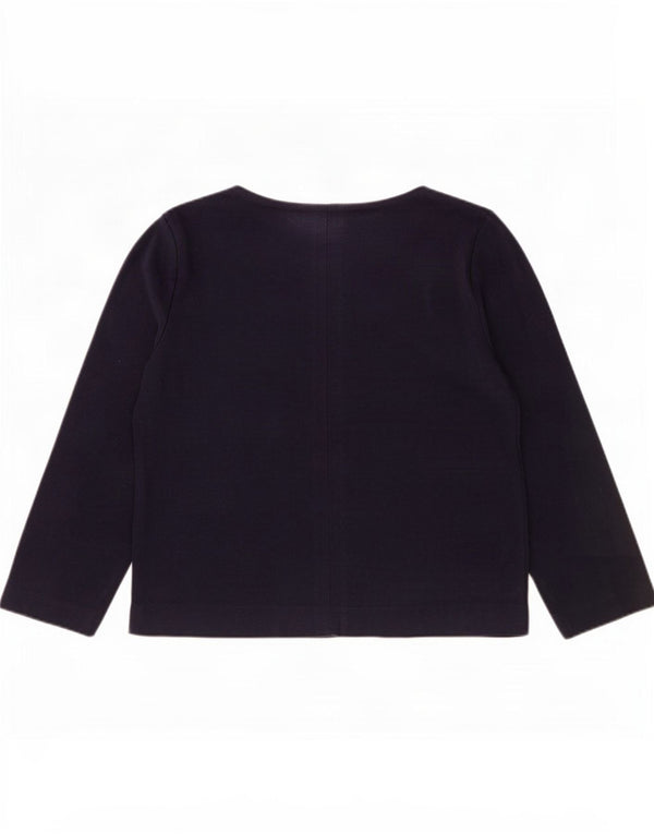 Massimo Dutti Top da donna manica lunga UK 6 XS Blu navy