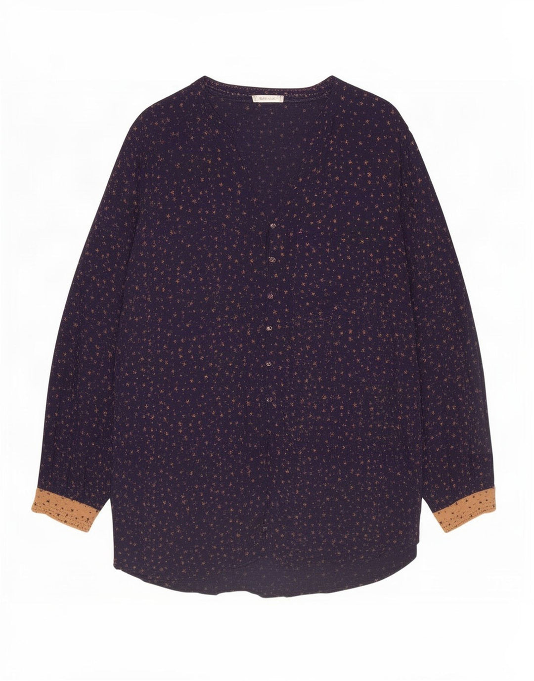 Camicetta da donna con motivo astratto di White Stuff UK 18 XL in viscosa blu navy