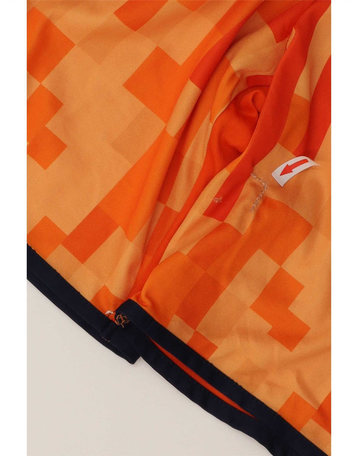 Pantaloncini sportivi grafici da uomo Errea piccoli poliestere geometrico arancione
