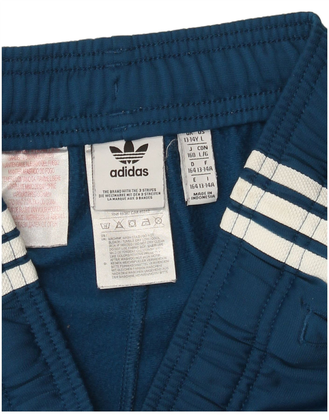 Pantaloncini sportivi Adidas da bambino 13-14 anni in poliestere blu