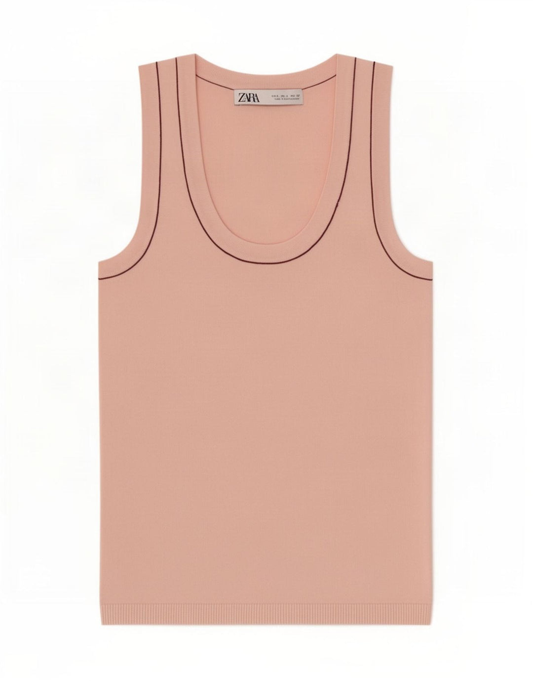 Canotta da donna Zara UK 8 piccola in viscosa rosa