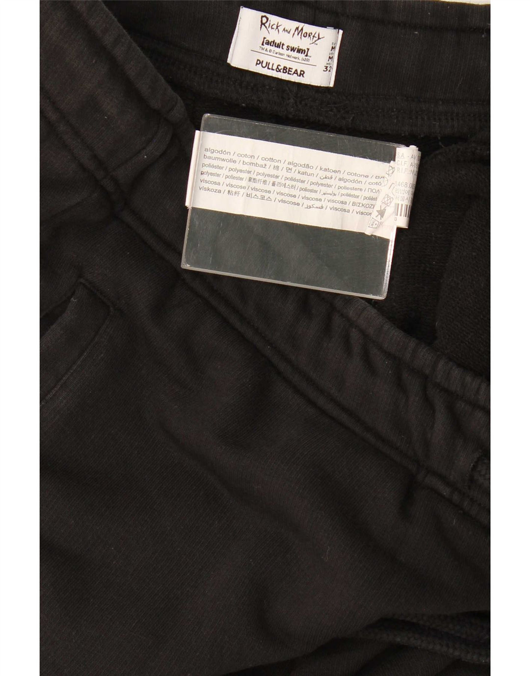 Pantaloni da tuta da uomo Pull & Bear Rick and Morty, colore nero medio