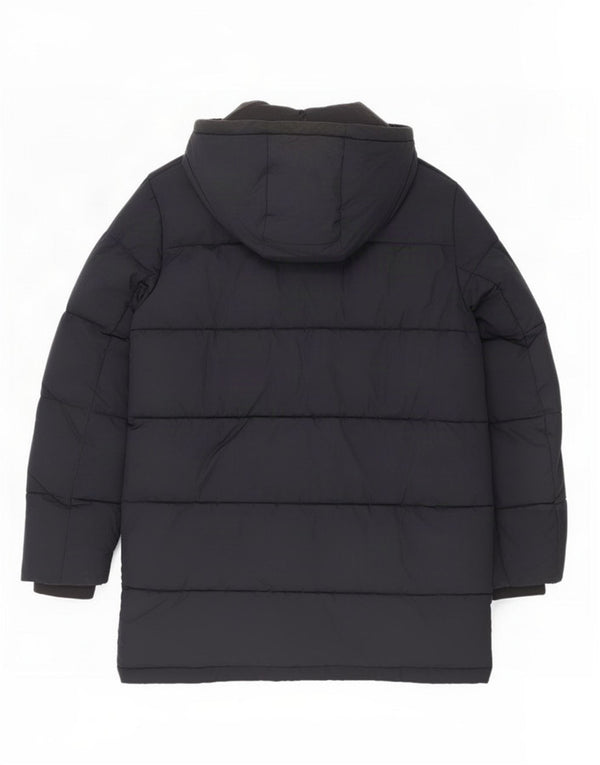 Giacca imbottita con cappuccio da uomo Tommy Hilfiger UK 38 poliestere medio blu navy