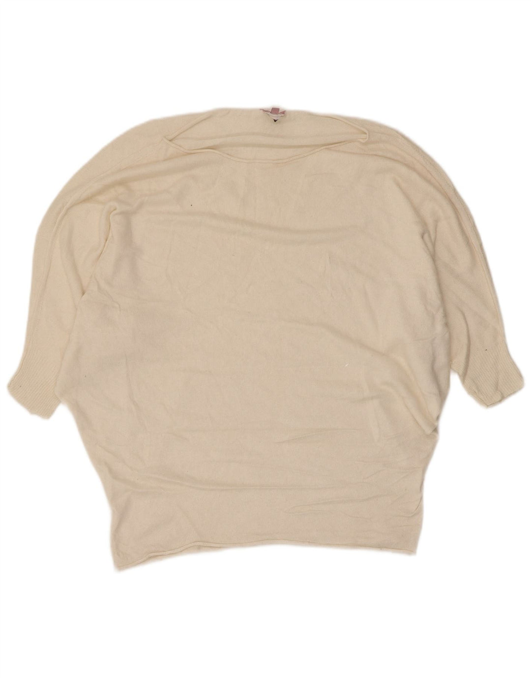 Maglione da donna Phase Eight con scollo a barca a pipistrello UK 10 piccolo bianco sporco