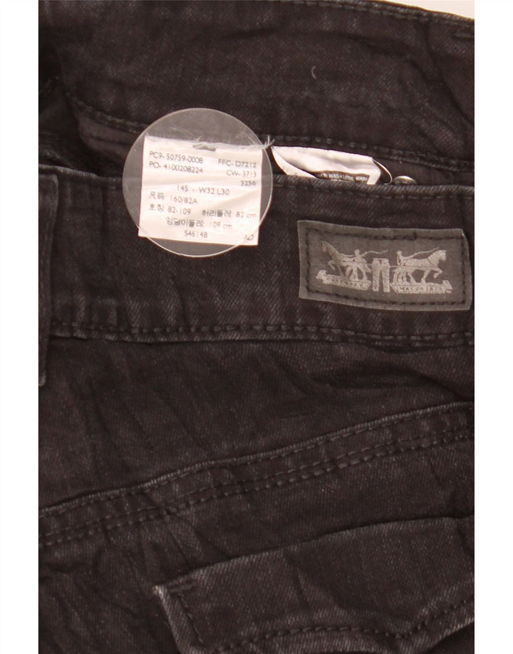 Jeans dritti da donna Levi's US 14 Large W32 L30 neri