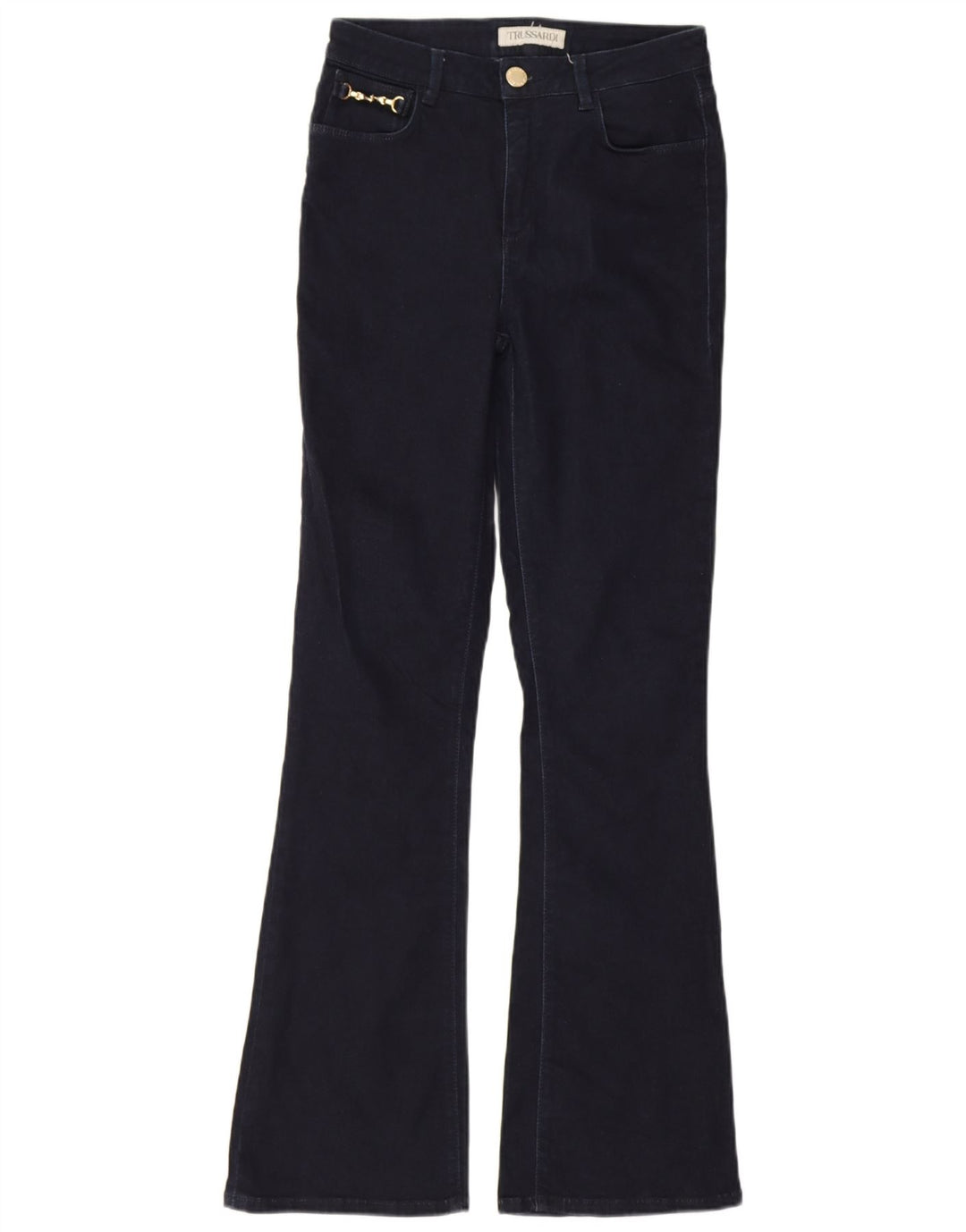 Jeans Svasati Donna Trussardi W26 L31 Blu Navy Cotone