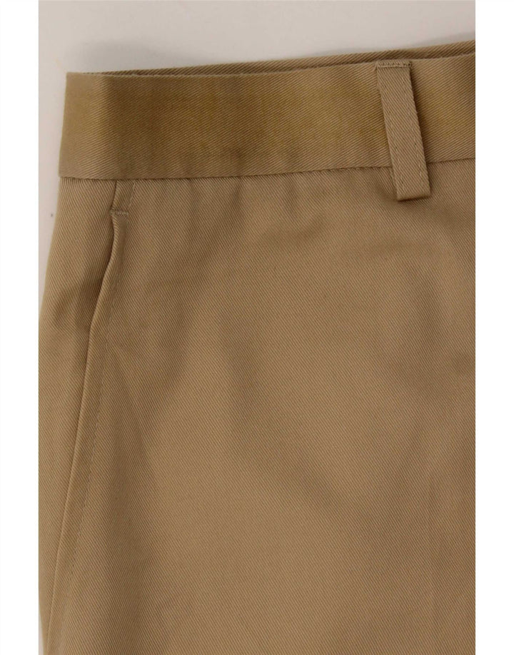Pantaloni da abito dritti da uomo Marks & Spencer W34 L27 Poliestere beige