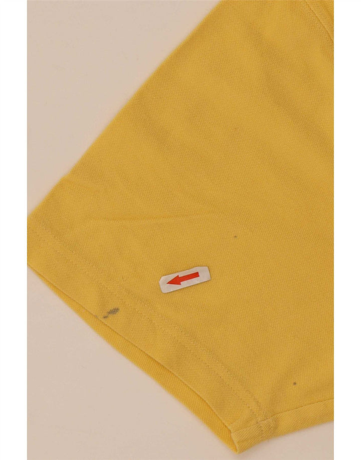 Polo grafica da uomo Reebok grande in cotone giallo