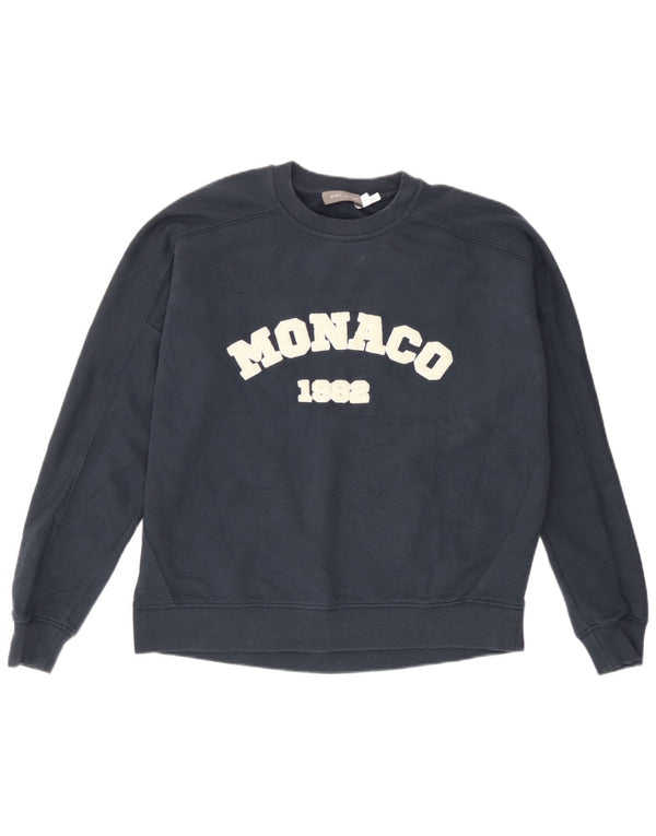 Felpa grafica da donna MINT VELVET UK 10 Small Blu Navy