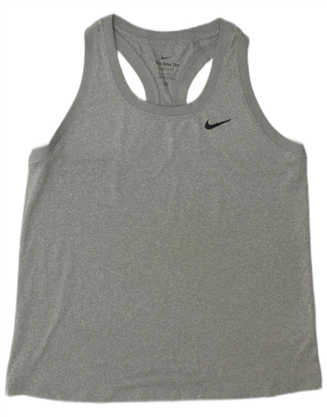 Canotta Nike Dri Fit da uomo, grande, in poliestere grigio